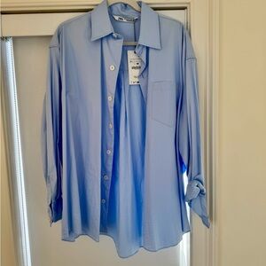 Zara Oversized Cotton Button Down